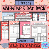 Valentine's Literacy Activities - Grades 1 - 3 - Valentine