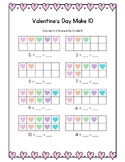 Valentine's Make Ten Worksheet