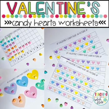 Preview of Valentine's Math Activities: Candy Heart Worksheets