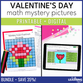 Valentine's Day Math Activities Mystery Picture & Pixel Ar