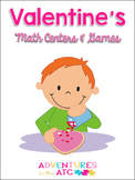 Valentine's Math Centers and Games