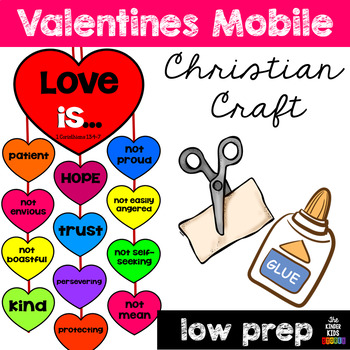 Preview of Valentines Day Mobile Craft