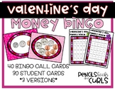 Valentine's Day Money Math Bingo