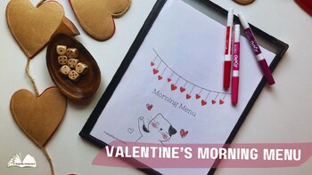 Preview of Valentine's Day Morning Menu February Interactive Worksheets