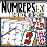Valentine's Day Number Recognition 1-20 - with 10's frames