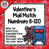 Place Value Sorting Activity Valentine's Numbers 11-120