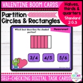 Valentine's Partition Circles and Rectangles BOOM™ Cards 2.G.3