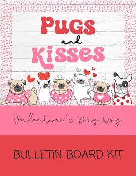 Preview of Valentine's Pets Bulletin Board Kits-Dogs & Cats