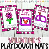 Valentine's Playdough Mats Center | February Fine Motor Ac
