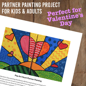 Preview of Valentine's Pop Art Partner Painting