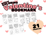 Valentine's Animal Coloring Bookmark || Valentine's Parent