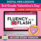 Valentine's Reading Fluency in a Flash 3rd Grade • Digital
