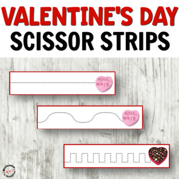Valentine's Day Scissors Skills worksheet : free printable - Cobberson + Co.