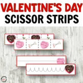 Valentine's Scissor Strips for Cutting Practice