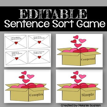 Preview of Valentine's Day Sentence Activity