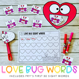 Valentine's Sight Words - Fry's Sight Words - Feed the Act