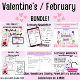 Valentine's Slides, bulletin kit, Parent Letters, Class Po