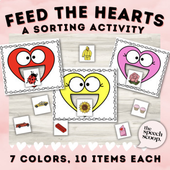 Preview of Valentine's Sorting Activity // THE SPEECH SCOOP