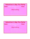 Valentine's Tea Party Invite