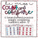 Valentine's Theme Count and Compare: Numbers within 12