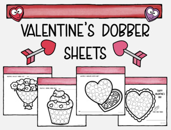 Preview of Valentine's Themed Dobber Sheets