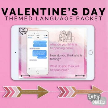 Preview of Valentine's Themed Language Packet- NO print, NO prep
