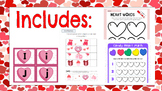 Valentine's Themed Math & Literacy Center Activities