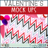 Valentine's Themed Mock Ups, Flat lays, Stock Images