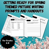 Spring-Themed Picture Writing Prompts and Handouts