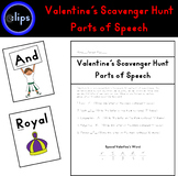 Valentine's Themed Scavenger Hunt: Parts of Speech 5 Thing