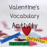 Valentine's Vocabulary Activity 