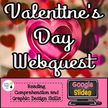 Preview of Valentine's Webquest - Distance Learning Activity - NO PREP