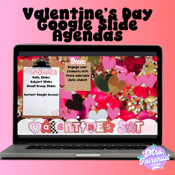 Preview of Valentine's Week Google Slide Agendas 2024