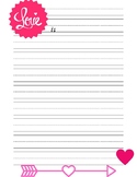 Valentine's Writing paper