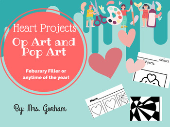 Preview of Valentine's and Heart Themed Art Projects!