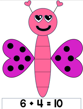 Preview of Valentine's day- Love Bug Math craft