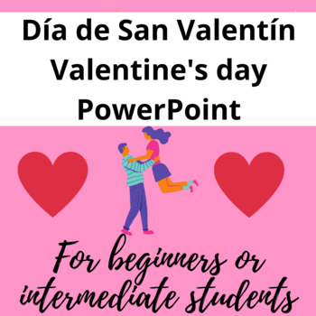 Preview of Valentine's day Vocabulary Spanish- Día de San Valentín - PowerPoint Beginners