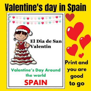 Preview of Valentine's day in Spain -Reading  Comprehension  and Writing activity