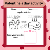 Valentine's day February worksheets, activities,exercices 