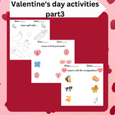 Valentine's day February worksheets, activities,homework a