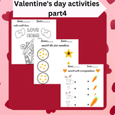 Valentine's day February worksheets, activities,homework a