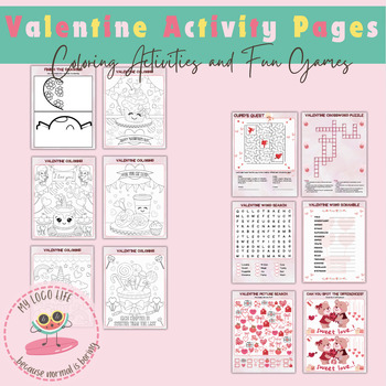 Preview of Valentines Activity Worksheets/Booklet (No Prep)