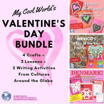 Preview of Valentines Around the World Bundle! Mexico, India, & Denmark plus a Bonus Craft!