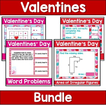 Preview of Valentines BOOM 3rd Grade Bundle | Area of Composite Figures | Division