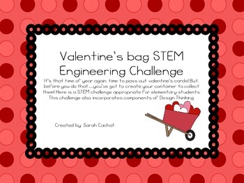 Preview of Valentine's Bag STEM Challenge