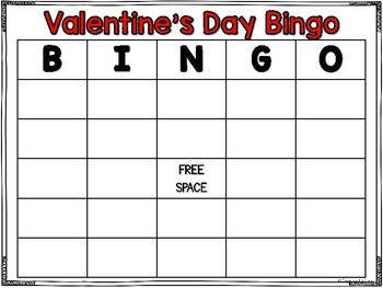 Valentine's Bingo-Valentine's Day Themed Bingo Game by Jasmine McClain