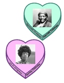 Valentines Black History Month hearts famous people | Clas