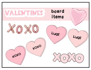 Preview of Valentines Board Items