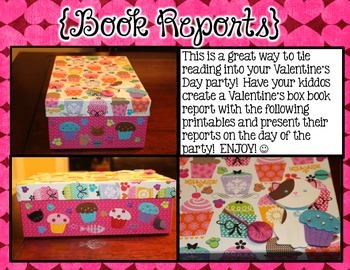 Valentine's Box Book Reports by One Extra Degree | TPT