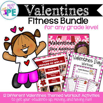 Preview of Valentines Bundle for PE Brain Breaks & Indoor Recess